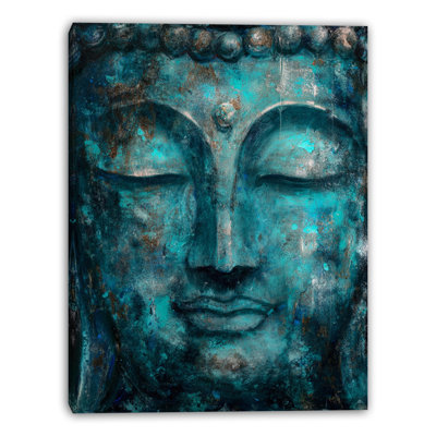 Art mural sur toile Verdigris Buddha IV