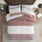 Farmhouse Cotton Bedding Sets, Chenille Tufted Comforter With Auburn Botanic Print, Full/queen Size