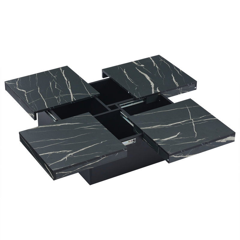 Pedestal Coffee Table with Storage