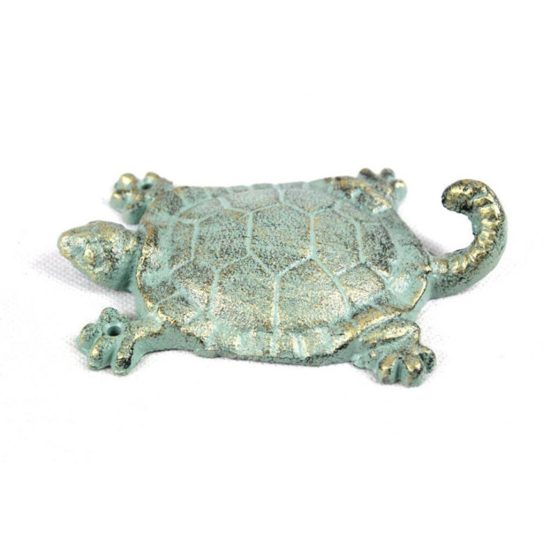 Porte-clés tortue 7 "x 5" x 2 "Edwardo, Bronze antique