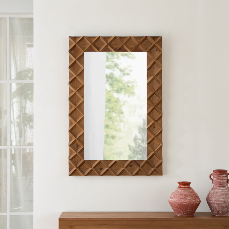Solid Wood Rectangle Mirror