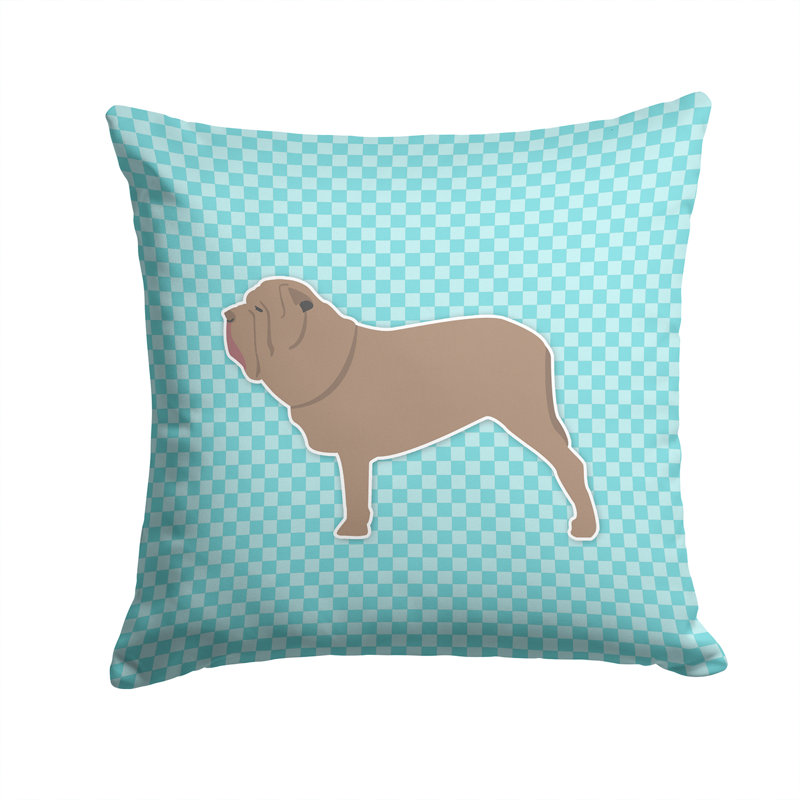 Coussin décoratif intérieur/extérieur napolitain marigid, H 14 po x l 14 po x P 3 po, Bleu