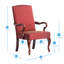 Fauteuil à col-de-cygne rouge