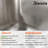 Blenzia 14 Inch Undermount Kitchen Sink 18 Gauge Stainless Steel Bar Perp RV Camper Laundry Single Bowl Sinks with Strainer 14" x 14" x 6"