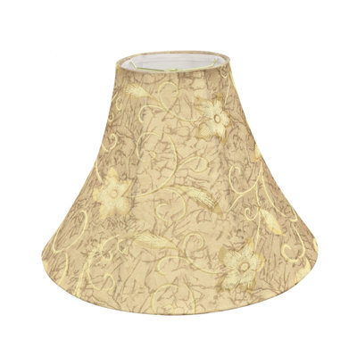 12'' H Jacquard Textured Fabric Bell Lamp Shade