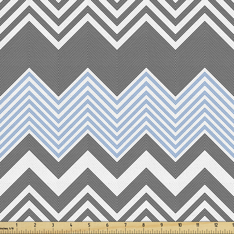 Charley-Jade Bicolour Zigzags Multi-Purpose Fabric