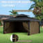 Rideaux à 4 panneaux latéraux pour pavillon de jardin, seulement rideaux-111656001-111655995