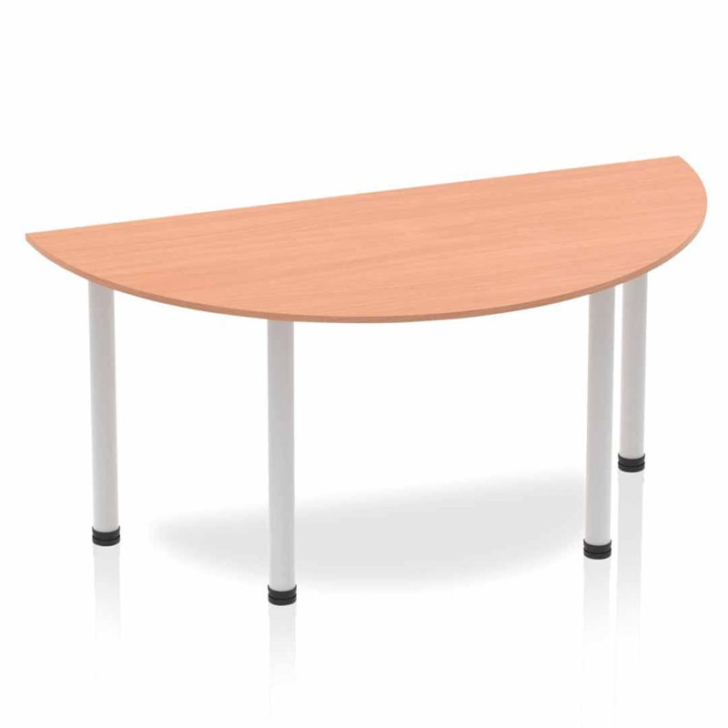 Kyvan 160cm Half-circle Conference Table, Beech