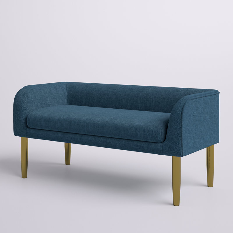 Banc rembourré Wolbert, Bleu