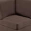 Canapé d'angle modulaire Gladyne 32 po, chenille gris doux, bois massif-349762075