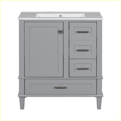 Modern Bathroom Cabinet with Sink Combo Set