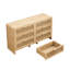 Classeur naturel - 6 tiroirs, classeur en arc pour bureau-1450033509