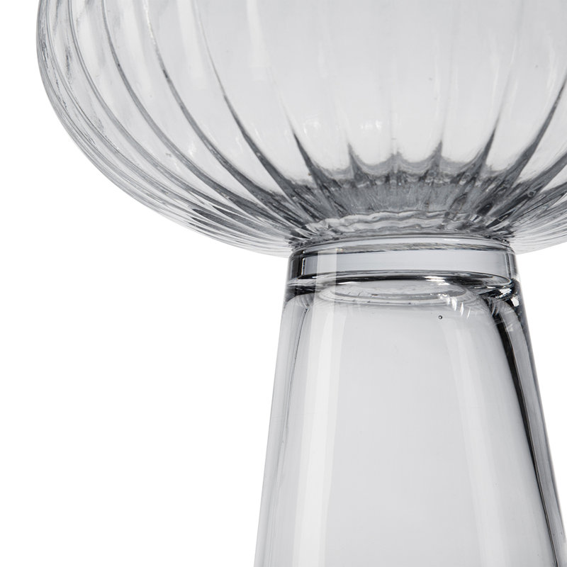 Vase à fleurs 10,5 po x 10,5 po x 15,2 po, H 12,6 po x l 9,1 po x P 9,1 po, Transparent
