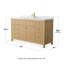 Pendry 48" Freestanding Single Bathroom Vanity with Marble Top-167319622-140474578