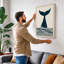 Whale Tail Rising Minimalist - Wrapped Canvas-791883591-791883584