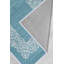 Tapis bleu / blanc en polyester tissé à la machine Berggren-693794582