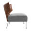 Ensemble de 2 fauteuils demi-tonneau rembourrés avec dossier amovible-331350217