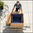 Mixed Grey Slatted Side Table With Aluminum Top – Durable And Fully Assembled For Outdoor Use