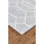 Tapis décoratif bleu/gris en laine Touffeté à la main binne-379019713