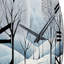 Horloge murale bleue et blanche-93394986