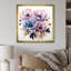 «Blue and Purple Poppy Bouquet I» - Art mural coquelicots-1728241473-1728241472