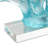 Hospers Cole And Grey Glass Ombre Coral Decorative Sculpture With Clear Rectangle Base