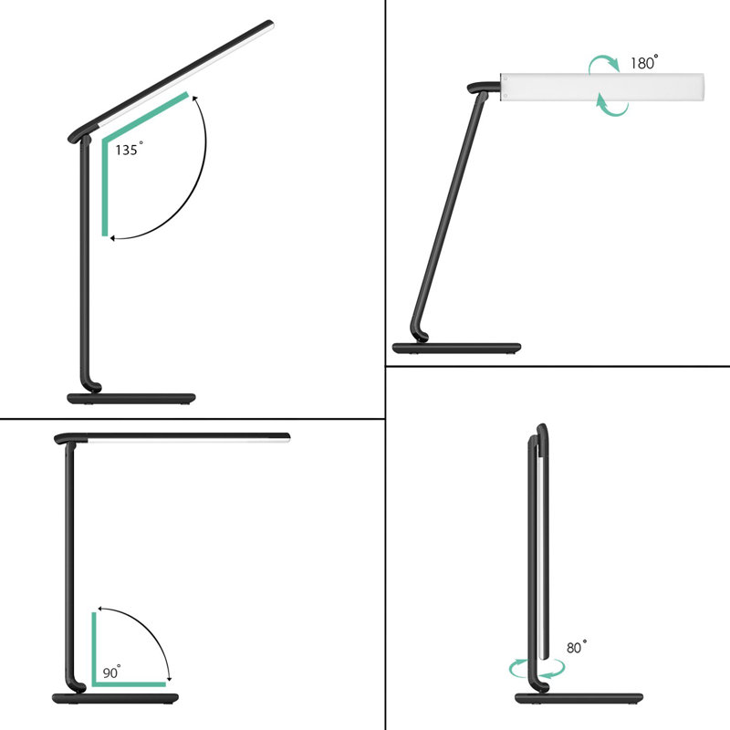 Clark Adjustable Metal USB Desk Lamp