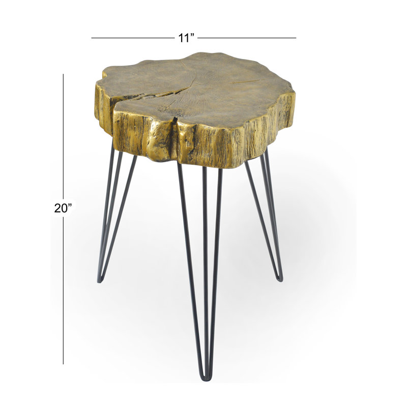 Table d'appoint Calne, Or