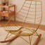 Chaise berçante en coton et lin-99492068