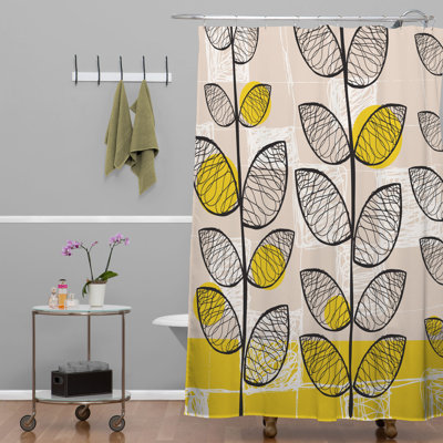 50s Inspired Single Shower Curtain