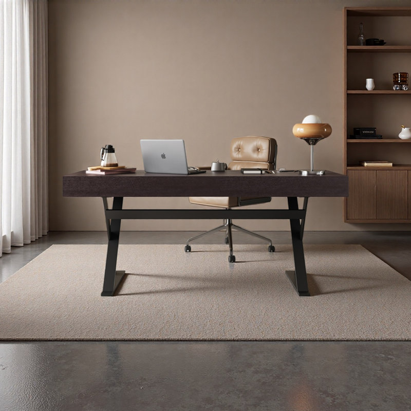 Bureau avec prise de recharge sans fil intelligente, H 29,52 po x l 78,74 po x P 27,55 po
