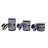 Cocina Bonita Round Canister Set in Blue
