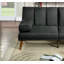 Canapé modulaire 2 pièces en polyfibre noir