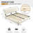 Queen Size Bed Frame with Tufted Headboard-998687771-998687773