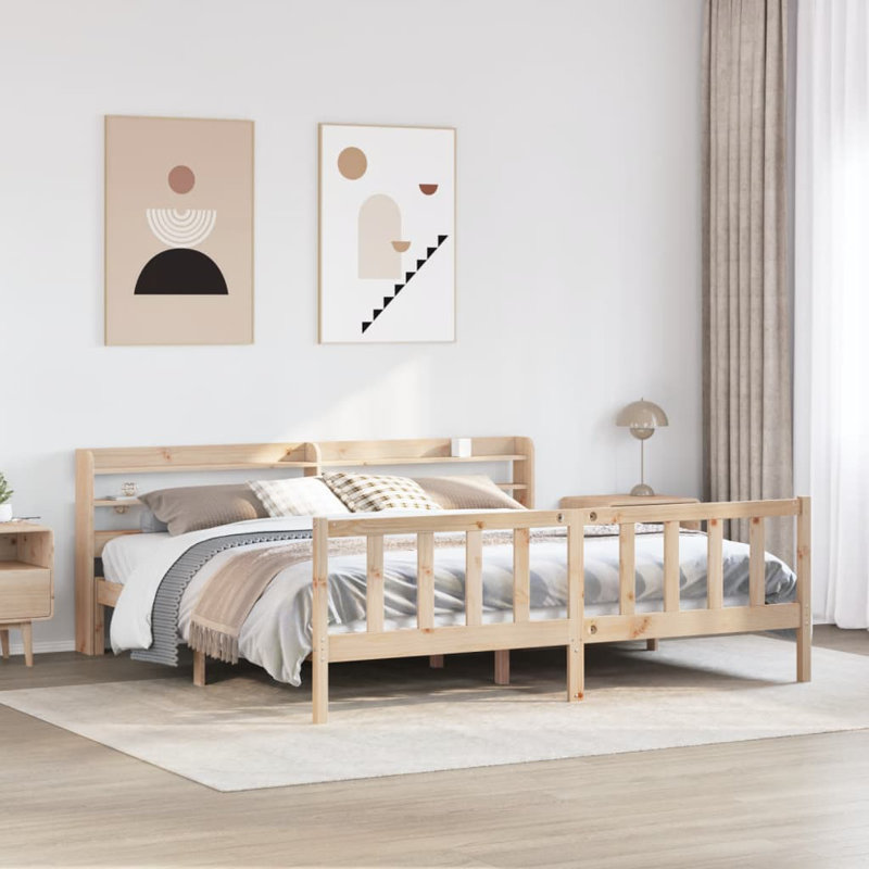 Storage Bed, Brown, 200 x 200cm