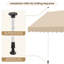 2.5m L Manual Retractable Awning with Adjustable Angle & Height-133044081