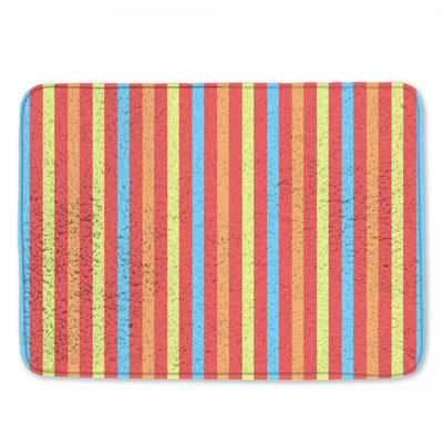 Tapis de bain à rayures verticales
