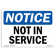 SignMission Not in Service Sign - Wayfair Canada