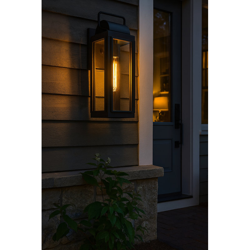 Sag Harbor Single Light Outdoor Wall Mount Lantern, 16.25" H x 5.5" W x 7.5" D