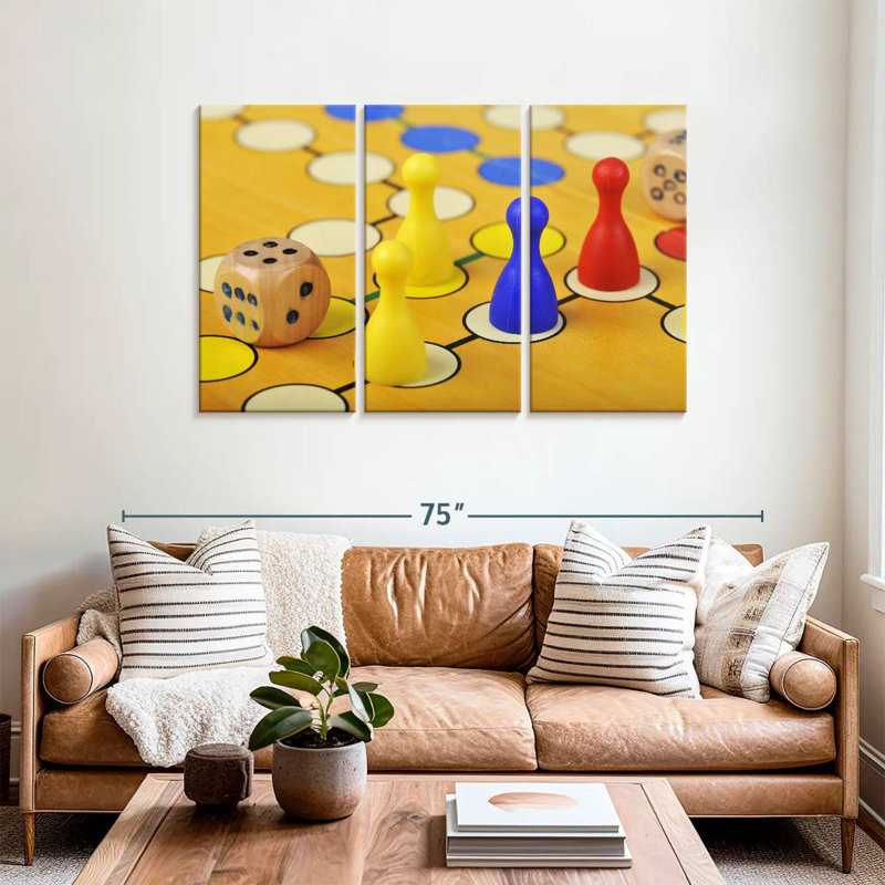 Senne Ludo Game, 36" H x 57" W