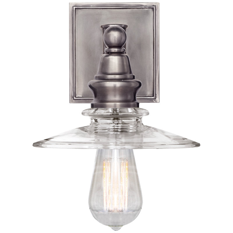 Chapman & Myers Covington Shield Sconce, Antique Nickel