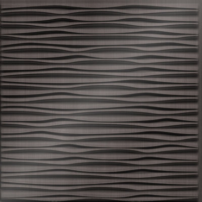 Sahara Horizontal MirroFlex 4ft. x 8ft. Glue Up PVC 3D Wall Panels 96 sq.ft.