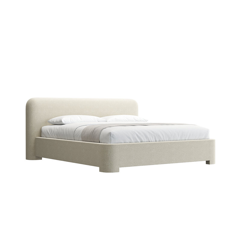 Lit Elora Greige Boucle, Queen
