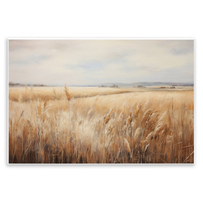 Vast Wheat Field Wall Plaque Art by Petal Prints Design