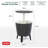 Keter 32 Qt. Cool Bar Cooler Outdoor Weather Resistant Patio Furniture 2 in 1 Pop Up Cocktail Side Table and Beverage Cooler Combo (Choose Color)-28926748