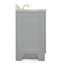 Meuble-lavabo simple 55 po en bois massif gris Frawley avec plateau en marbre de Carrare 1,5 po-1413195298-1446251538