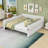 King Size Upholstered Daybed with Built-in USB Ports and Sturdy Wood Frame-431760890