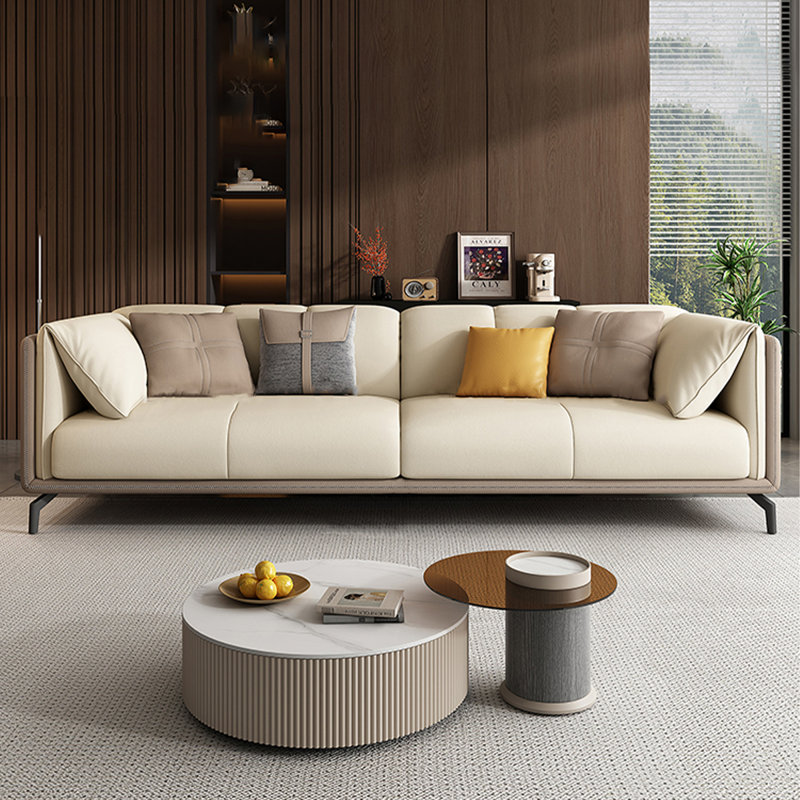 Picture color Polyester Standard Sofa, 31.5" H x 86.61" W x 38.58" D