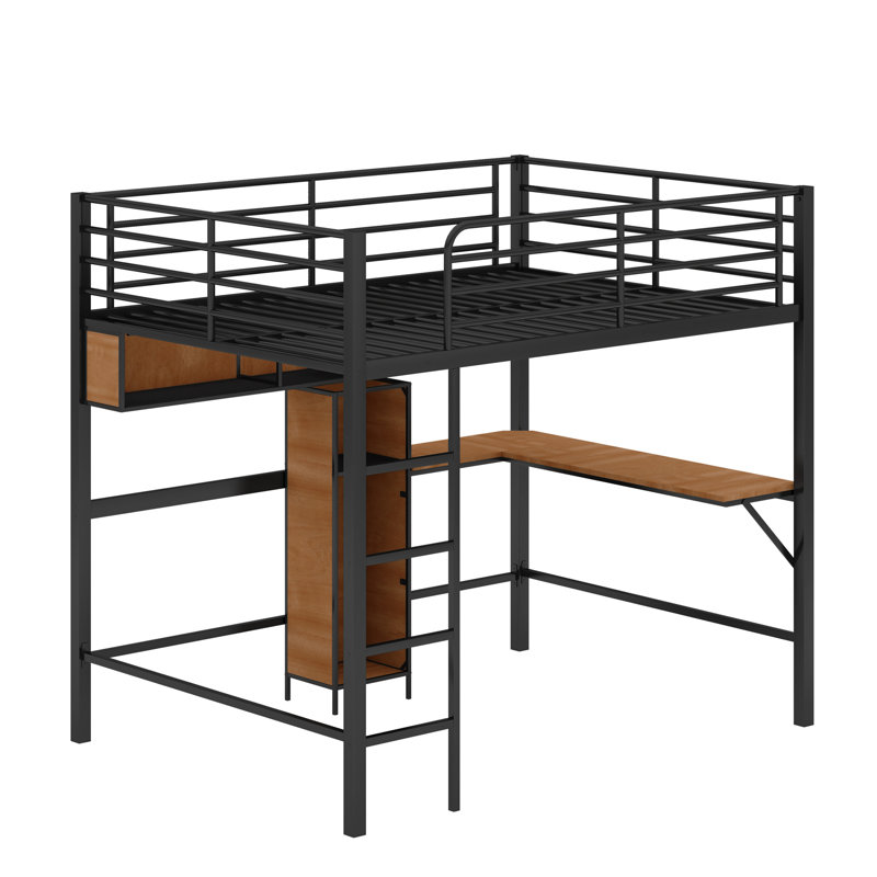 Lit mezzanine double pour enfants Addora
