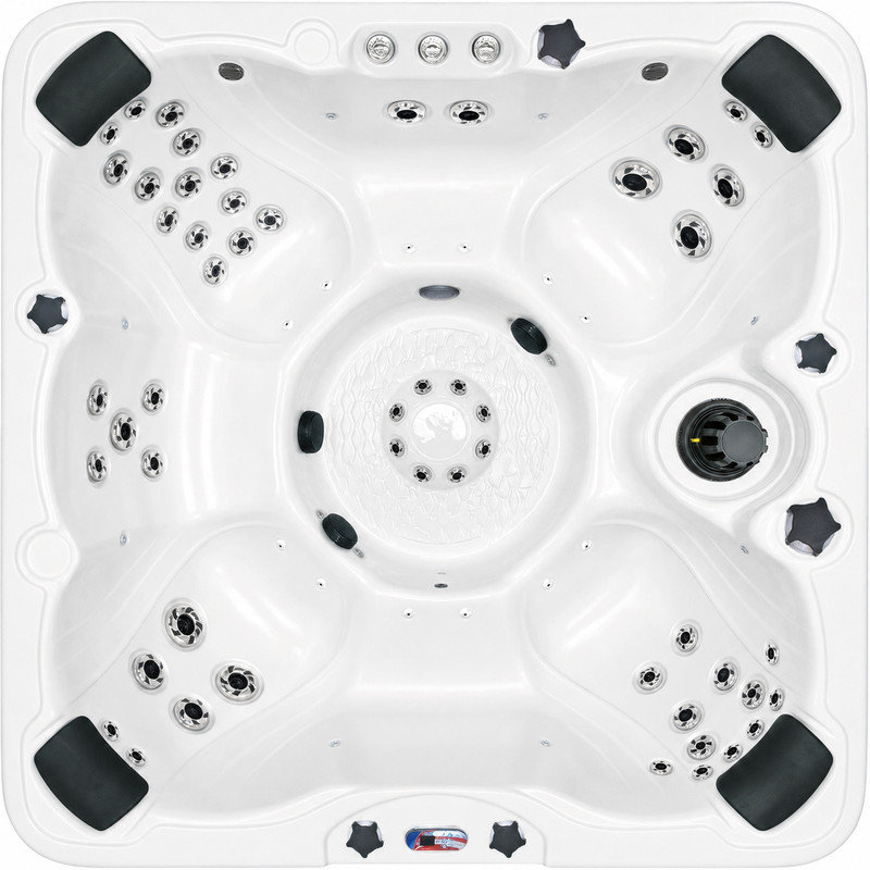 Spa standard en acrylique à 6 jets pour 6 personnes avec système de son Bluetooth et éclairage DEL